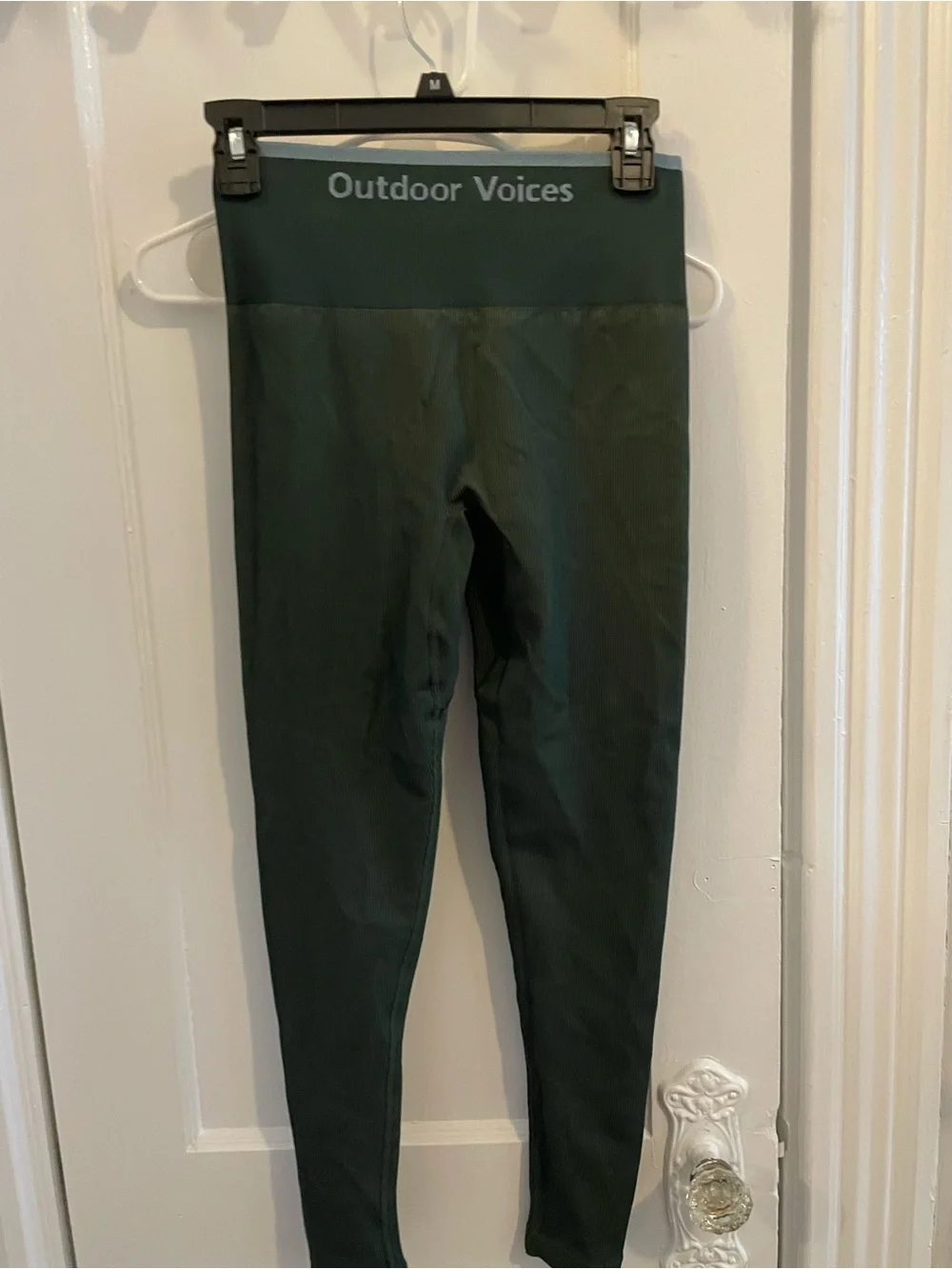 Outdoor Voices Dark Green High-Waist Leggings - Picture 2 of 3